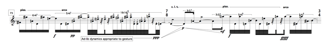 Figure 3: Completed measures engraved with Finale